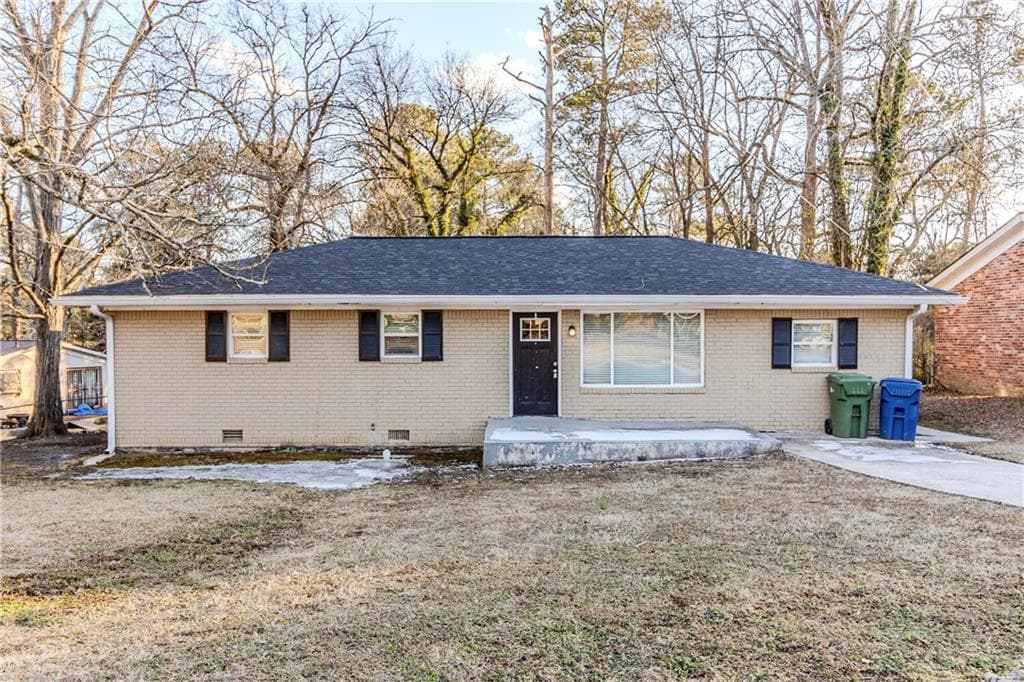 4 bedroom, 2 bathroom single family residence sold at 3489 Pine Forest Drive, Atlanta, GA 30354
