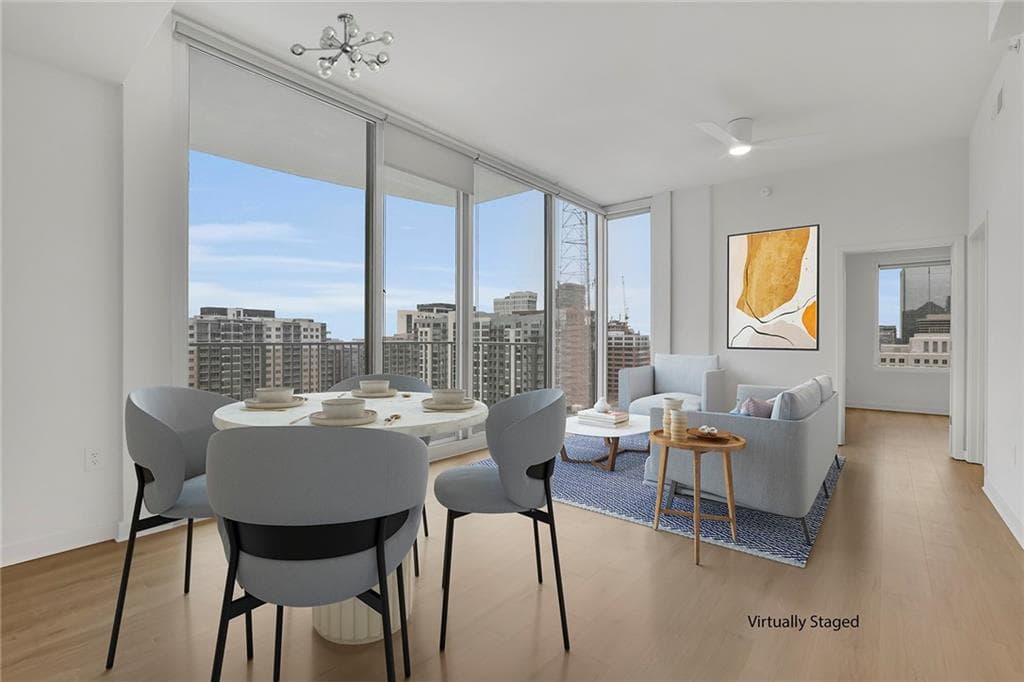 2 bedroom, 2 bathroom condominium sold at 860 Peachtree Street 1617, Atlanta, GA 30308