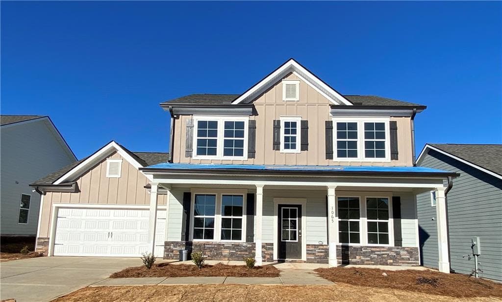 4 bedroom, 3 bathroom single family residence sold at 1065 Titus Lane, Statham, GA 30666
