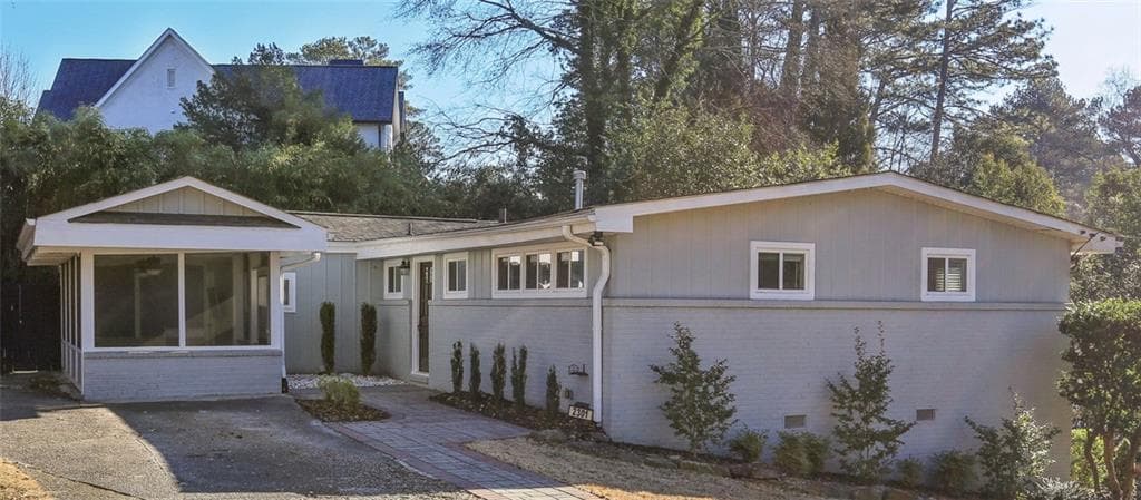 3 bedroom, 1 bathroom single family residence sold at 2301 Drew Valley Road, Brookhaven, GA 30319