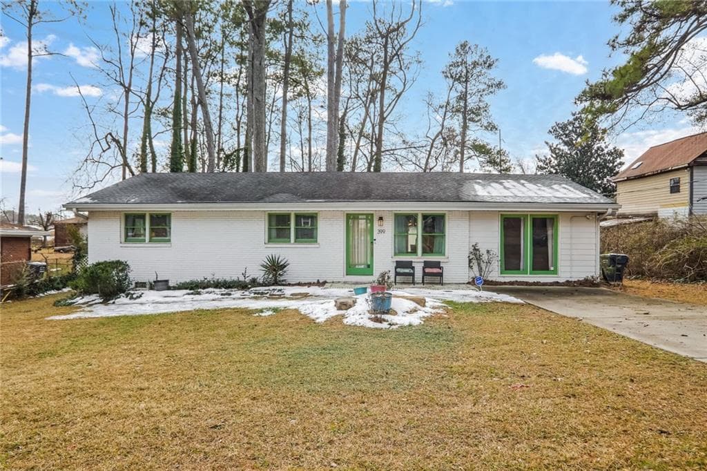 3 bedroom, 2 bathroom single family residence sold at 399 Patricia Avenue, Marietta, GA 30060