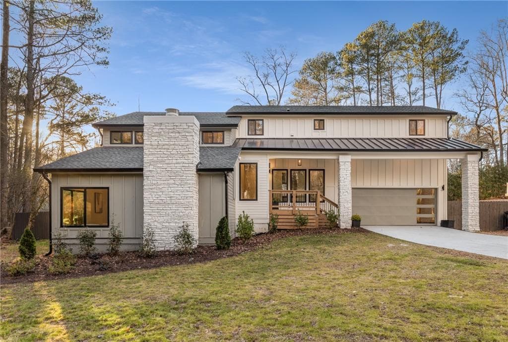 6 bedroom, 4 bathroom single family residence sold at 3099 Shadowood Lane, Marietta, GA 30066