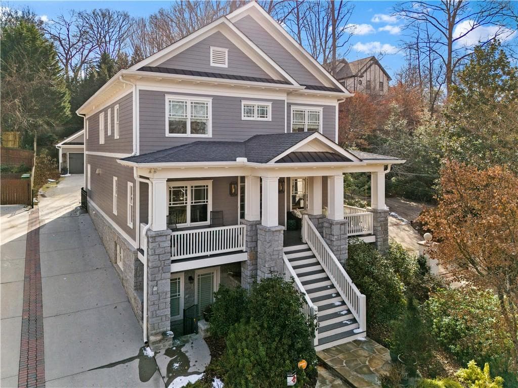 6 bedroom, 5 bathroom, 4,827 sq ft single family residence sold at 927 Amsterdam Avenue, Atlanta, GA 30306