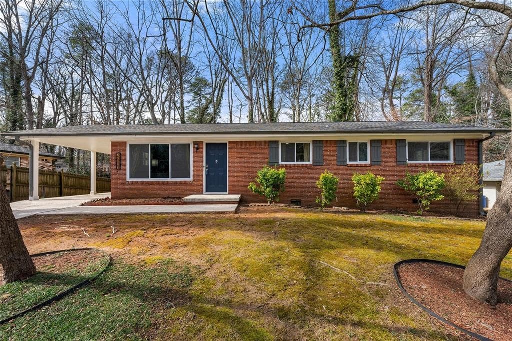 3 bedroom, 2 bathroom single family residence sold at 2609 Riggs Drive, Atlanta, GA 30344