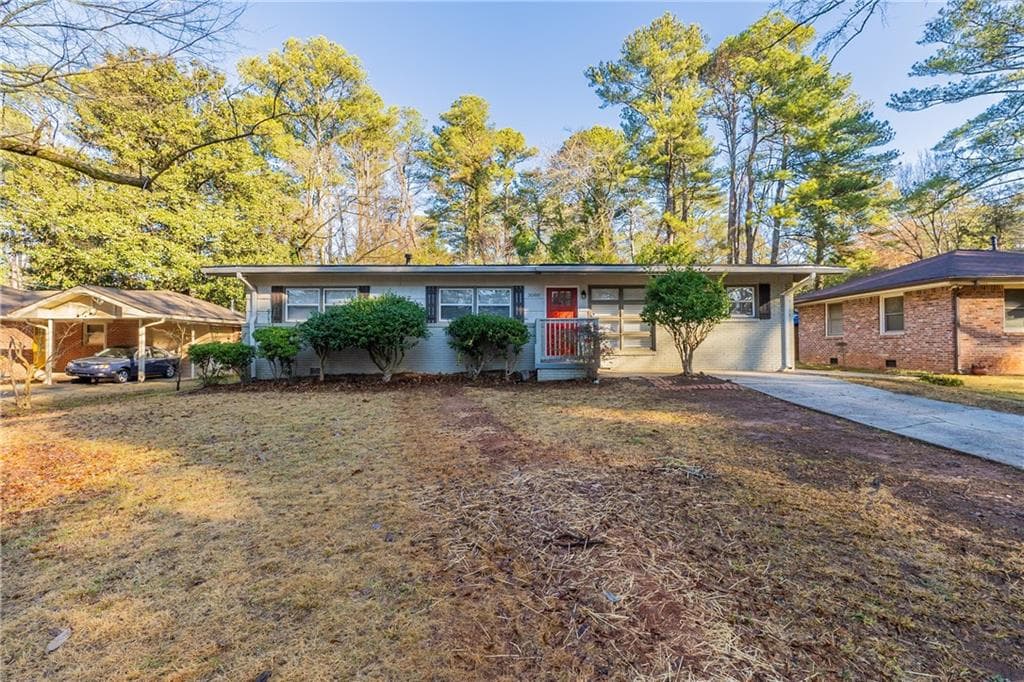 4 bedroom, 2 bathroom single family residence sold at 3080 Santa Monica Drive, Decatur, GA 30032