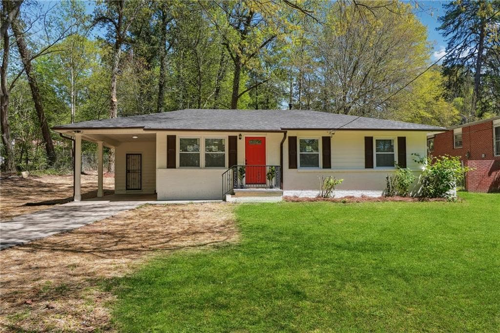 3 bedroom, 2 bathroom single family residence sold at 871 Harwell Road, Atlanta, GA 30318
