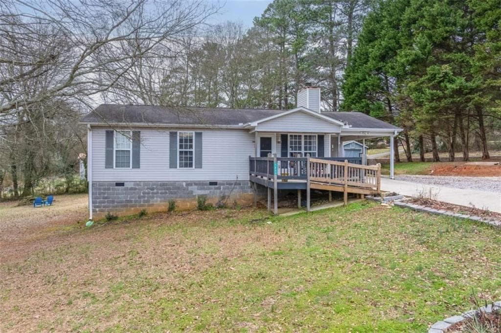 3 bedroom, 2 bathroom single family residence sold at 4215 Terry Street, Oakwood, GA 30566