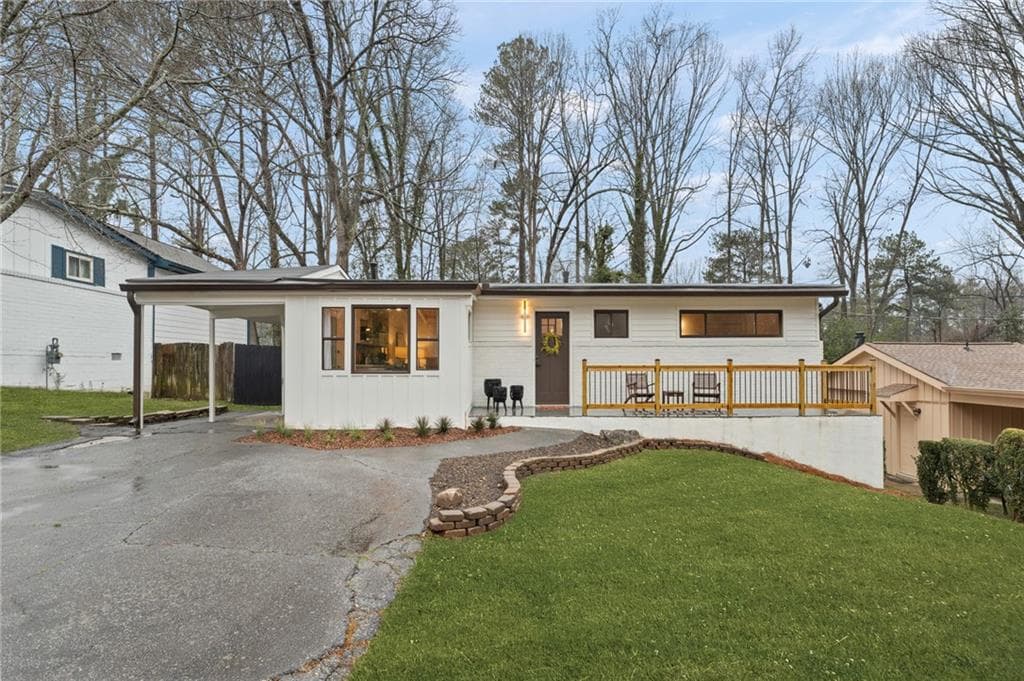 4 bedroom, 3 bathroom single family residence sold at 2111 Drew Valley Road, Brookhaven, GA 30319