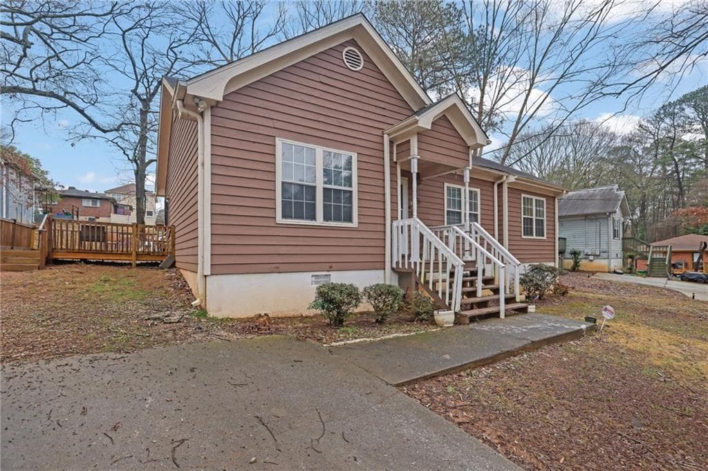 4 bedroom, 2 bathroom single family residence sold at 2024 Collier Circle, Decatur, GA 30032