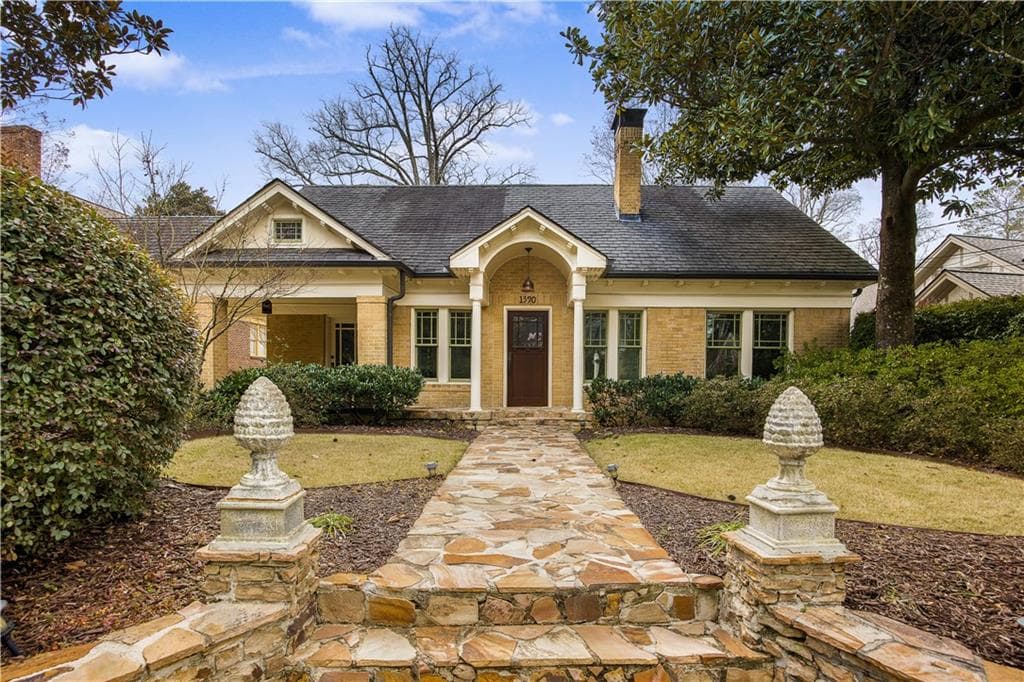 3 bedroom, 3 bathroom single family residence sold at 1590 N Morningside Drive, Atlanta, GA 30306