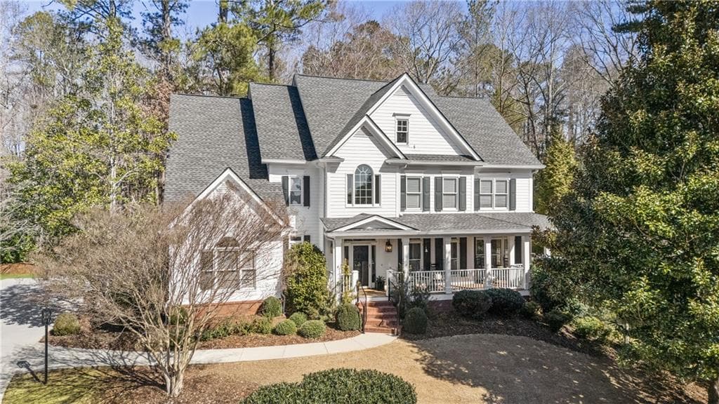 6 bedroom, 6 bathroom single family residence sold at 585 Glen Hampton Drive, Milton, GA 30004