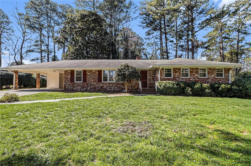 3 bedroom, 2 bathroom single family residence sold at 2436 Hazelwood Drive, Atlanta, GA 30345