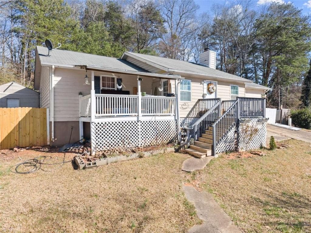 4 bedroom, 2 bathroom single family residence sold at 1745 Lanier Springs Drive, Gainesville, GA 30504
