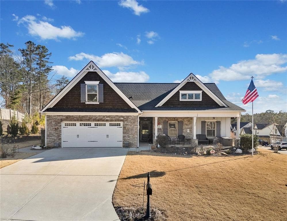 4 bedroom, 3 bathroom single family residence sold at 157 N Mountain Brooke Drive, Ball Ground, GA 30107