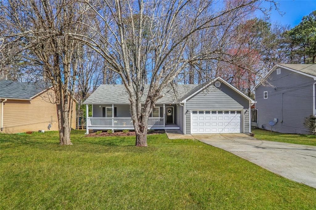3 bedroom, 2 bathroom single family residence sold at 3540 Traddsprings Way, Snellville, GA 30039