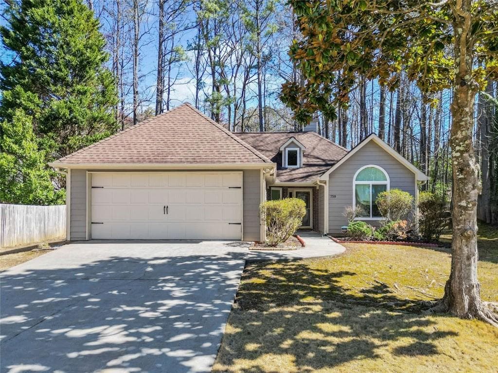 3 bedroom, 2 bathroom single family residence sold at 759 Reeves Lake Drive, Marietta, GA 30064