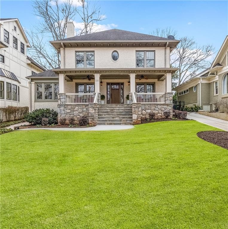 6 bedroom, 5 bathroom, 4,700 sq ft single family residence sold at 1330 Lanier Boulevard, Atlanta, GA 30306