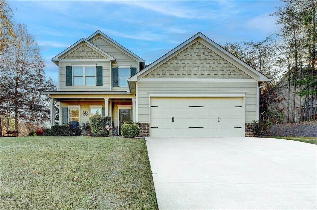 3 bedroom, 3 bathroom single family residence sold at 203 Woods Circle, Ball Ground, GA 30107