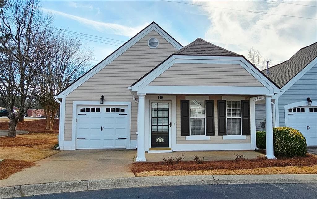 2 bedroom, 2 bathroom single family residence sold at 140 Rose Cottage Lane, Woodstock, GA 30189