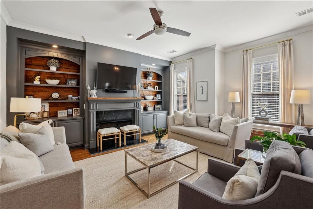4 bedroom, 4 bathroom townhouse sold at 1205 New Haven Court, Roswell, GA 30075