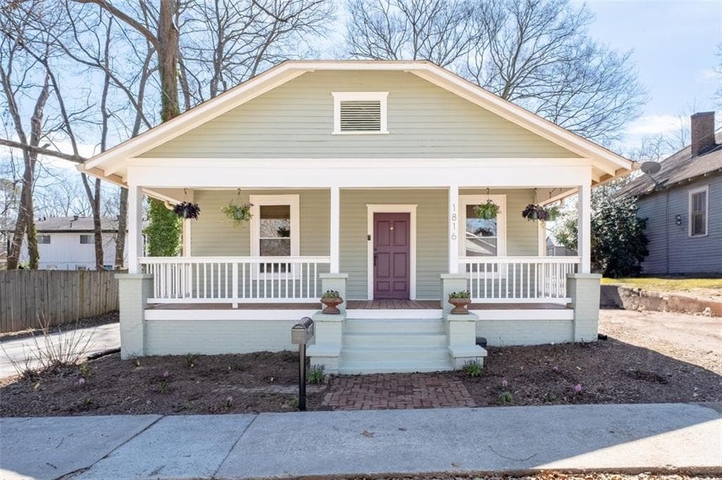 2 bedroom, 2 bathroom single family residence sold at 1816 Williams Avenue, East Point, GA 30344