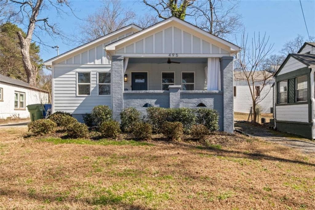 3 bedroom, 2 bathroom single family residence sold at 495 Woodlawn Avenue, Atlanta, GA 30318