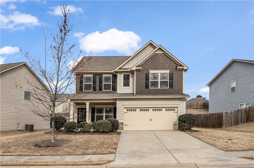 4 bedroom, 3 bathroom single family residence sold at 1022 Blind Brook Circle, Hoschton, GA 30548