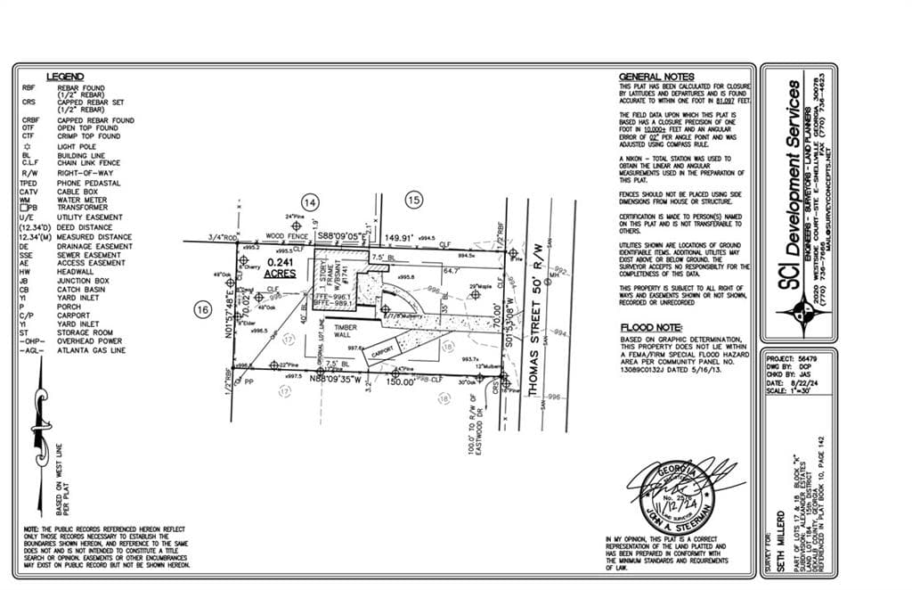 2 bedroom, 1 bathroom, 928 sq ft single family residence sold at 1741 Thomas Street, Decatur, GA 30032