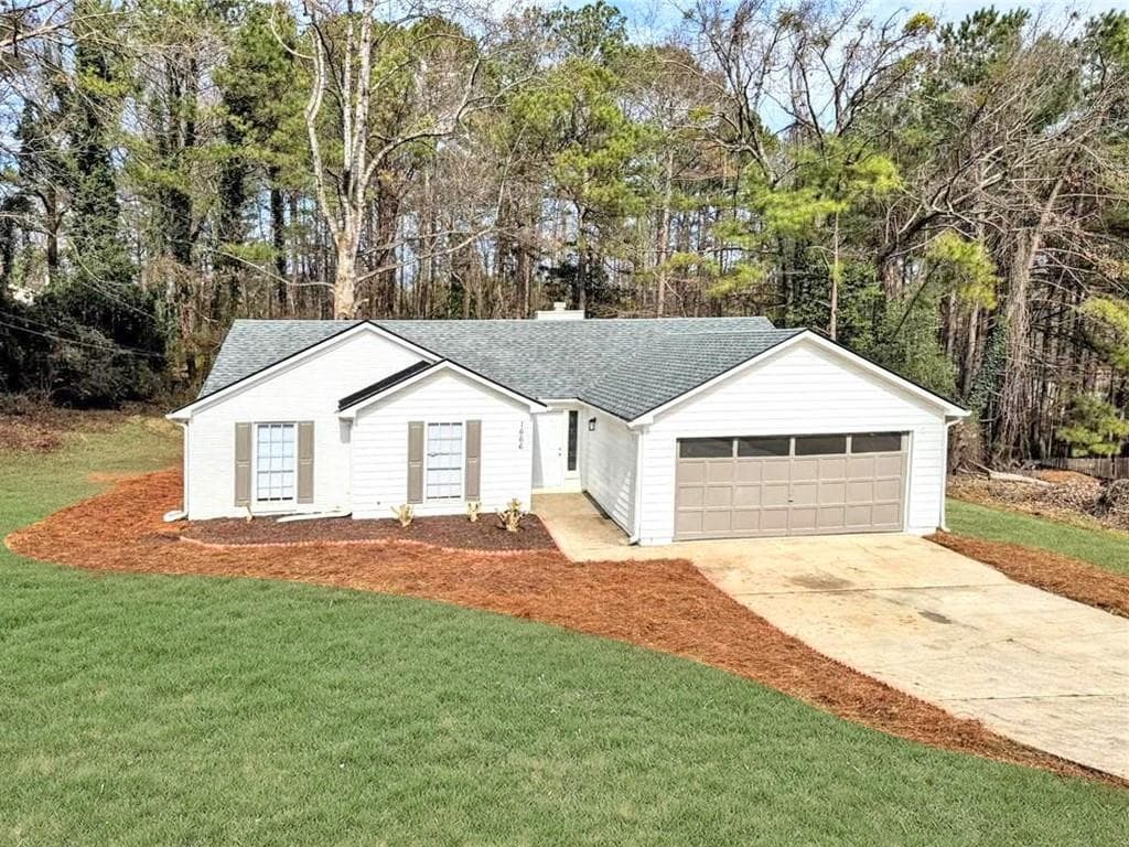 3 bedroom, 2 bathroom single family residence sold at 1666 Hearthstone Way, Jonesboro, GA 30236