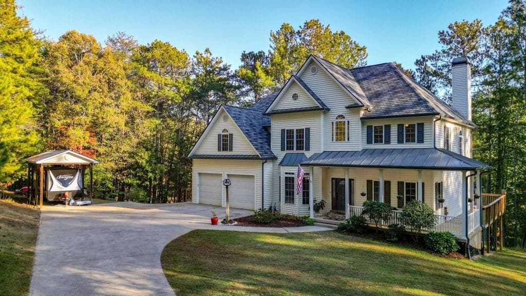 6 bedroom, 4 bathroom single family residence sold at 110 Amber Lake Drive, Ball Ground, GA 30107