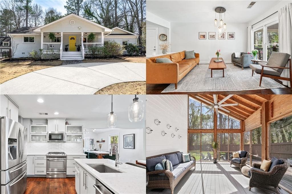 3 bedroom, 3 bathroom single family residence sold at 1309 Arnold Avenue, Atlanta, GA 30324