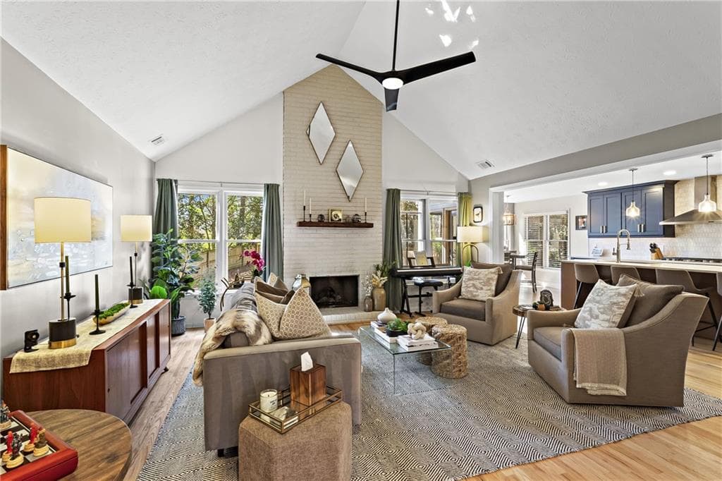 4 bedroom, 3 bathroom single family residence sold at 1820 N Creek Circle, Alpharetta, GA 30009