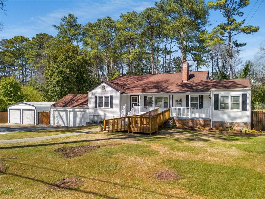 3 bedroom, 2 bathroom single family residence sold at 4100 Brown Road, Tucker, GA 30084