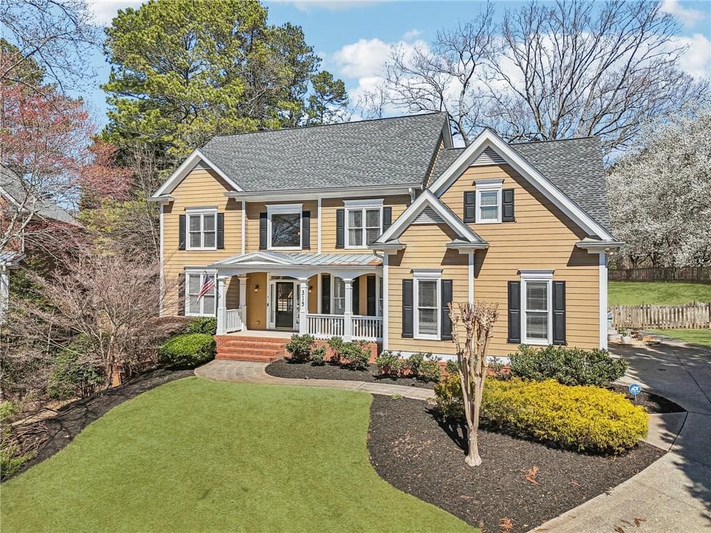 5 bedroom, 5 bathroom single family residence sold at 315 Riley View Court, Alpharetta, GA 30004