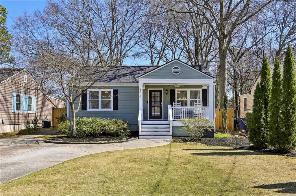 3 bedroom, 2 bathroom single family residence sold at 2203 Forrest Place, Atlanta, GA 30318
