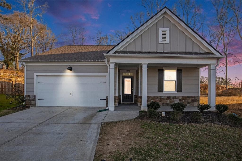 4 bedroom, 2 bathroom single family residence sold at 6070 TRUMPET FLOWER Avenue, Flowery Branch, GA 30542