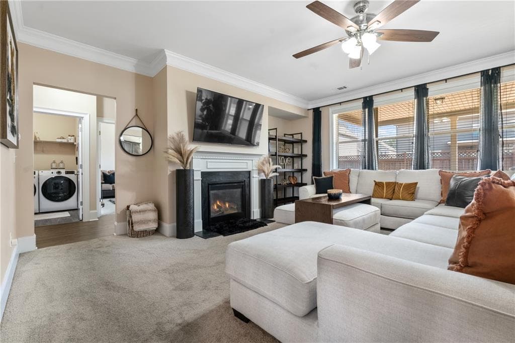 5 bedroom, 4 bathroom single family residence sold at 590 Palm Springs Circle, Fairburn, GA 30213