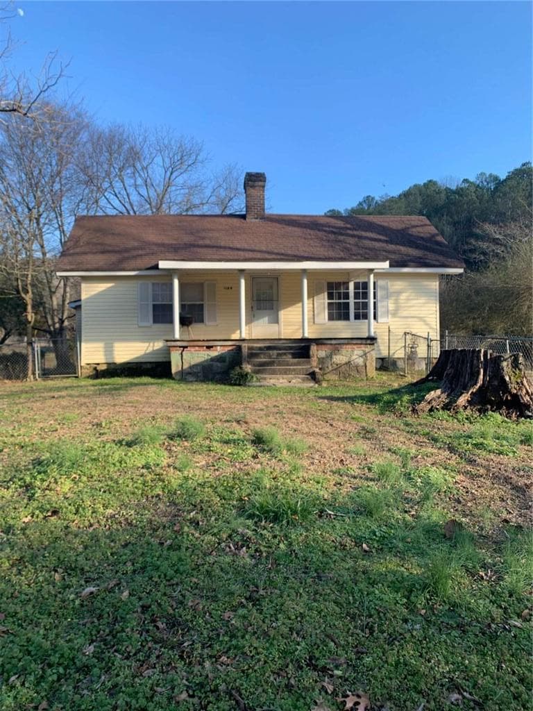 2 bedroom, 1 bathroom single family residence sold at 1184 Spring Creek Road, Summerville, GA 30747