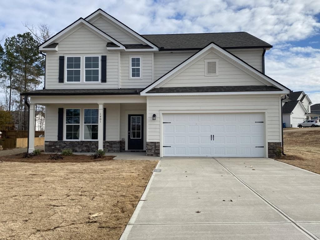 4 bedroom, 3 bathroom single family residence sold at 1401 Nantucket Drive, Bethlehem, GA 30620
