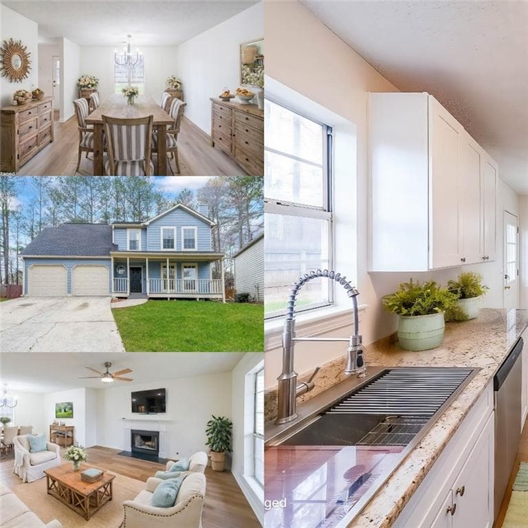 3 bedroom, 3 bathroom single family residence sold at 2196 Sandell Trail, Marietta, GA 30008