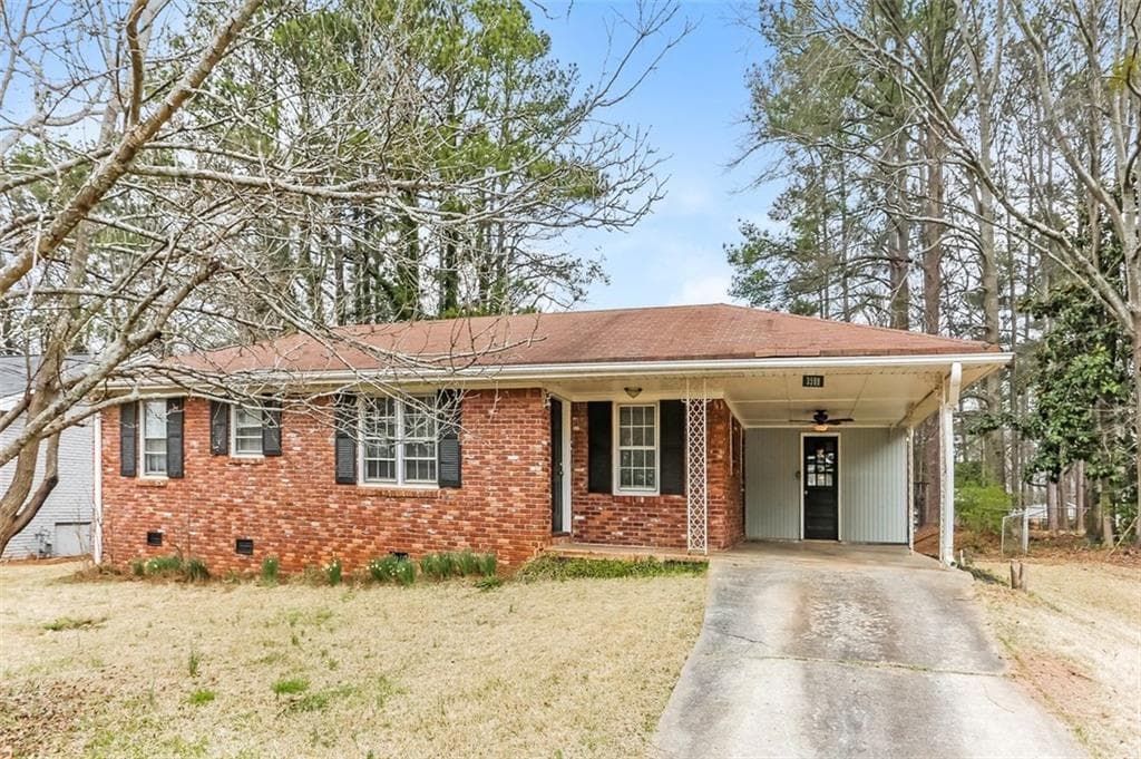 3 bedroom, 2 bathroom single family residence sold at 3588 Swallow Lane, Decatur, GA 30032