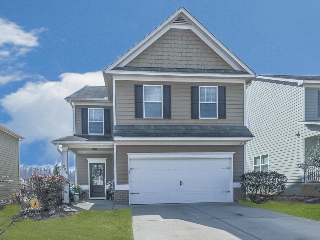 3 bedroom, 3 bathroom single family residence sold at 324 Rippling Drive, Ball Ground, GA 30107
