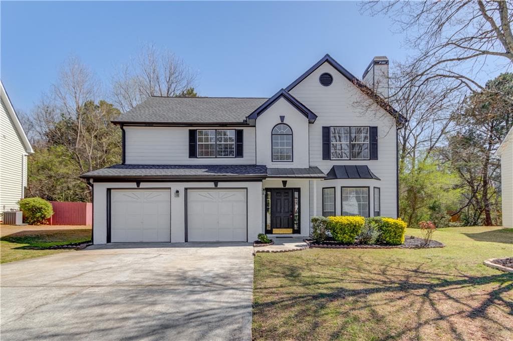 3 bedroom, 3 bathroom single family residence sold at 667 Oaktree Park Court, Lawrenceville, GA 30044