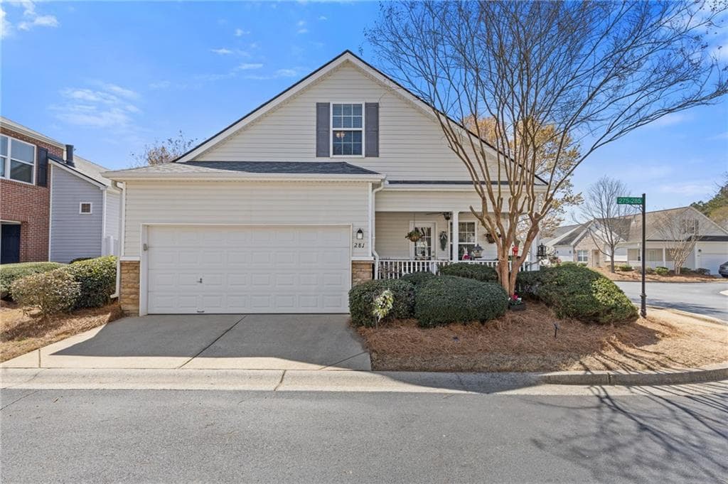 2 bedroom, 3 bathroom single family residence sold at 281 Hiawassee Drive, Woodstock, GA 30188