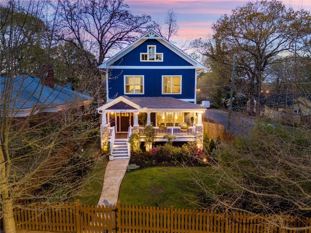 4 bedroom, 3 bathroom single family residence sold at 1454 Mcpherson Avenue, Atlanta, GA 30316