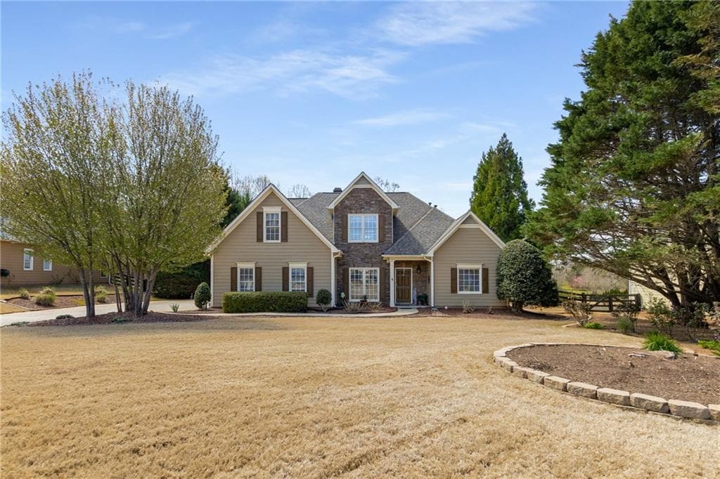 4 bedroom, 3 bathroom single family residence sold at 9365 Old Preserve Trail, Ball Ground, GA 30107