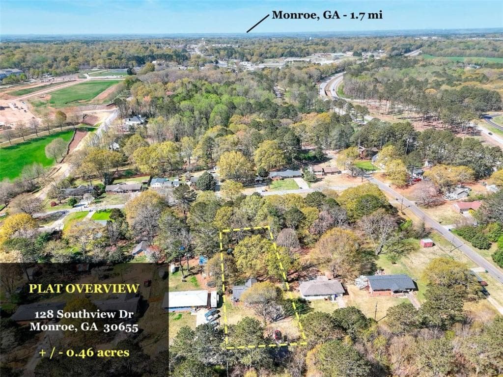 3 bedroom, 2 bathroom single family residence sold at 128 Southview Drive, Monroe, GA 30655