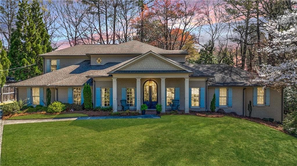 6 bedroom, 7 bathroom single family residence sold at 5780 Riverwood Drive, Sandy Springs, GA 30328