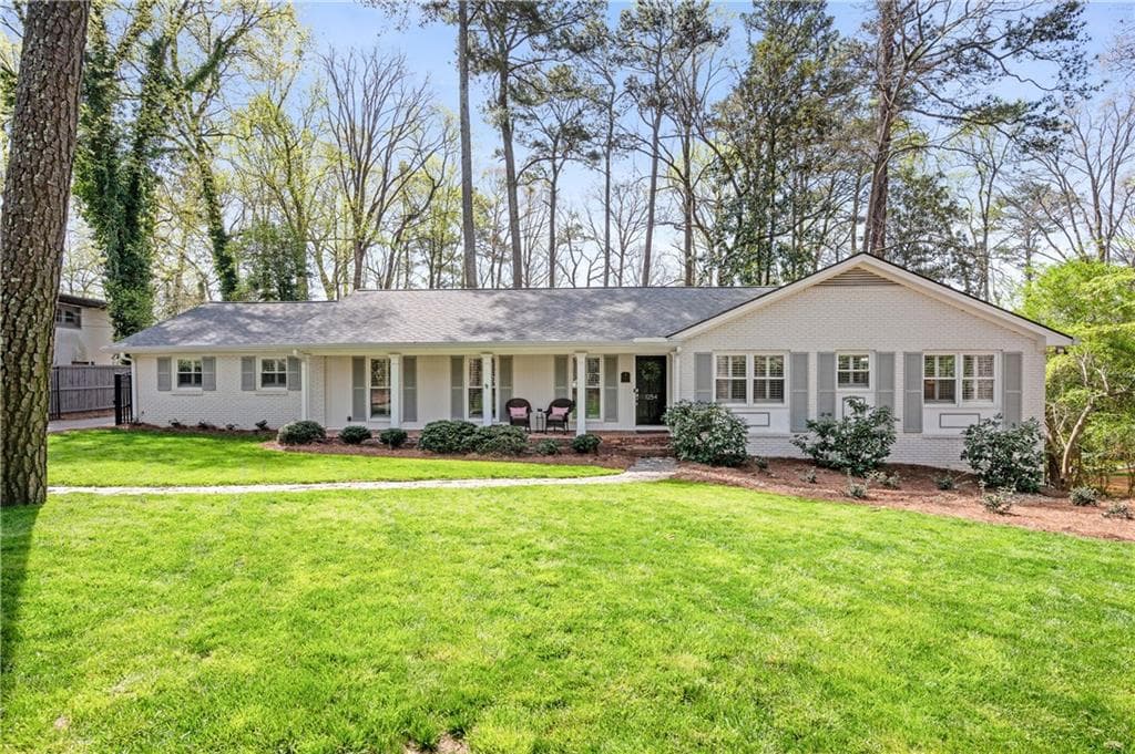 4 bedroom, 4 bathroom single family residence sold at 1254 Moores Mill Road, Atlanta, GA 30327