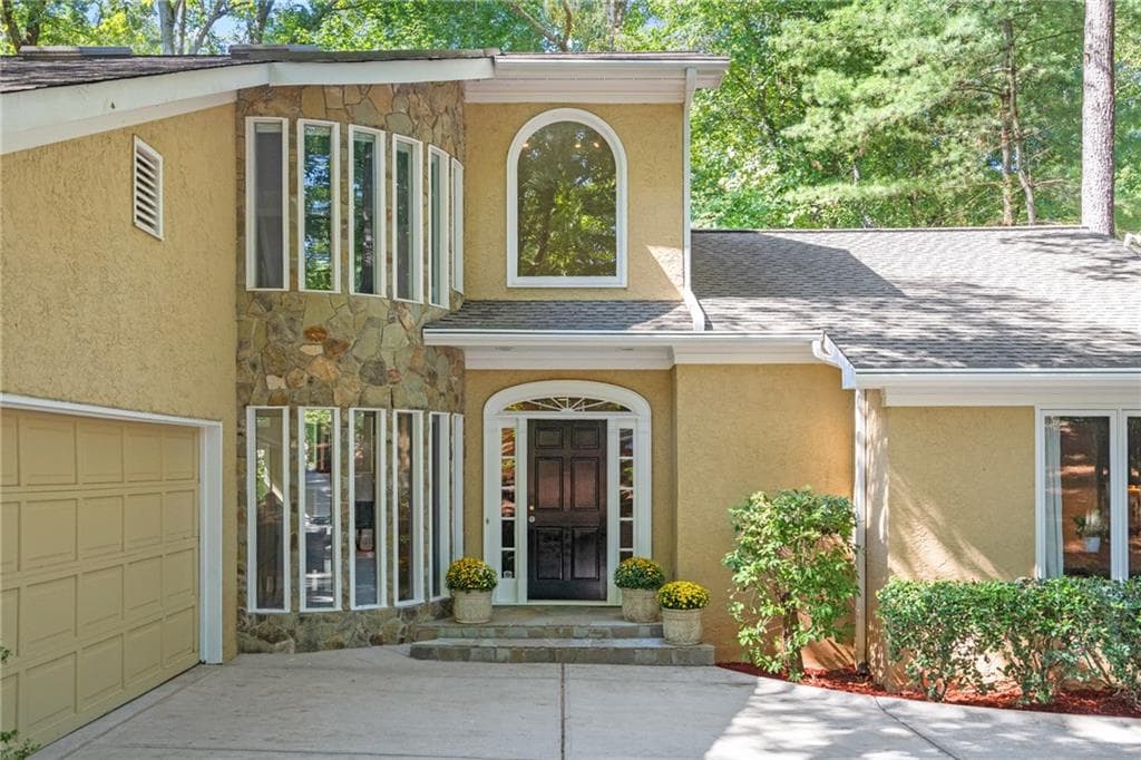 5 bedroom, 5 bathroom single family residence sold at 205 Flowing Spring Trail, Roswell, GA 30075